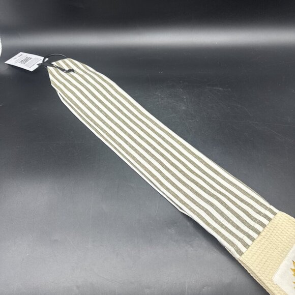 Demdaco Cotton Sunflower Kitchen Boa Long Tea Towel Waffle Knit Stripe NEW - Picture 3 of 10